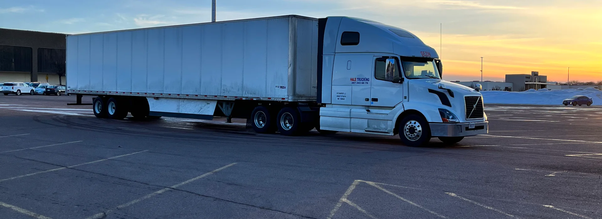 Hale Trucking truck on the road