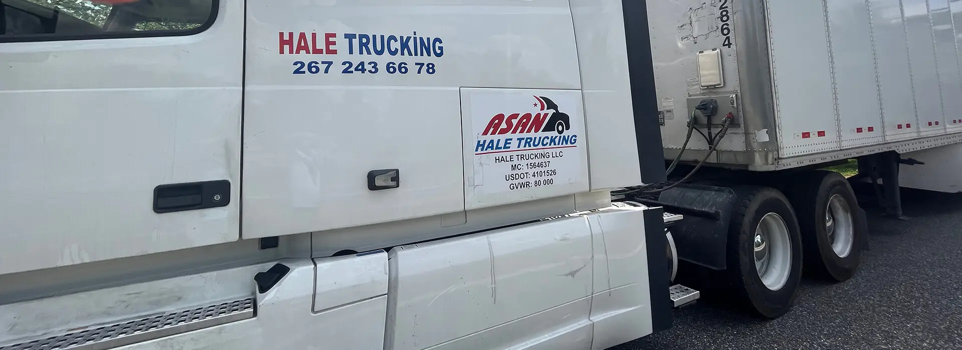Hale Trucking tractor and trailer