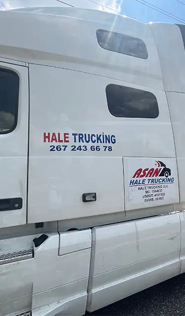 Hale Trucking tractor and trailer